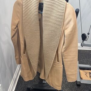 Mackage Tan Cape with Ribbed Collar